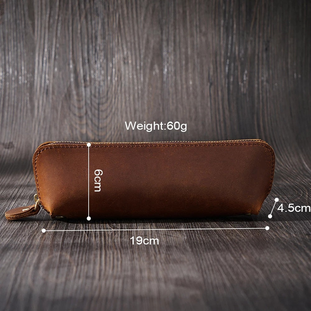 Genuine Leather Pencil Case (Pens,Cables,Stationery and Personal Items)