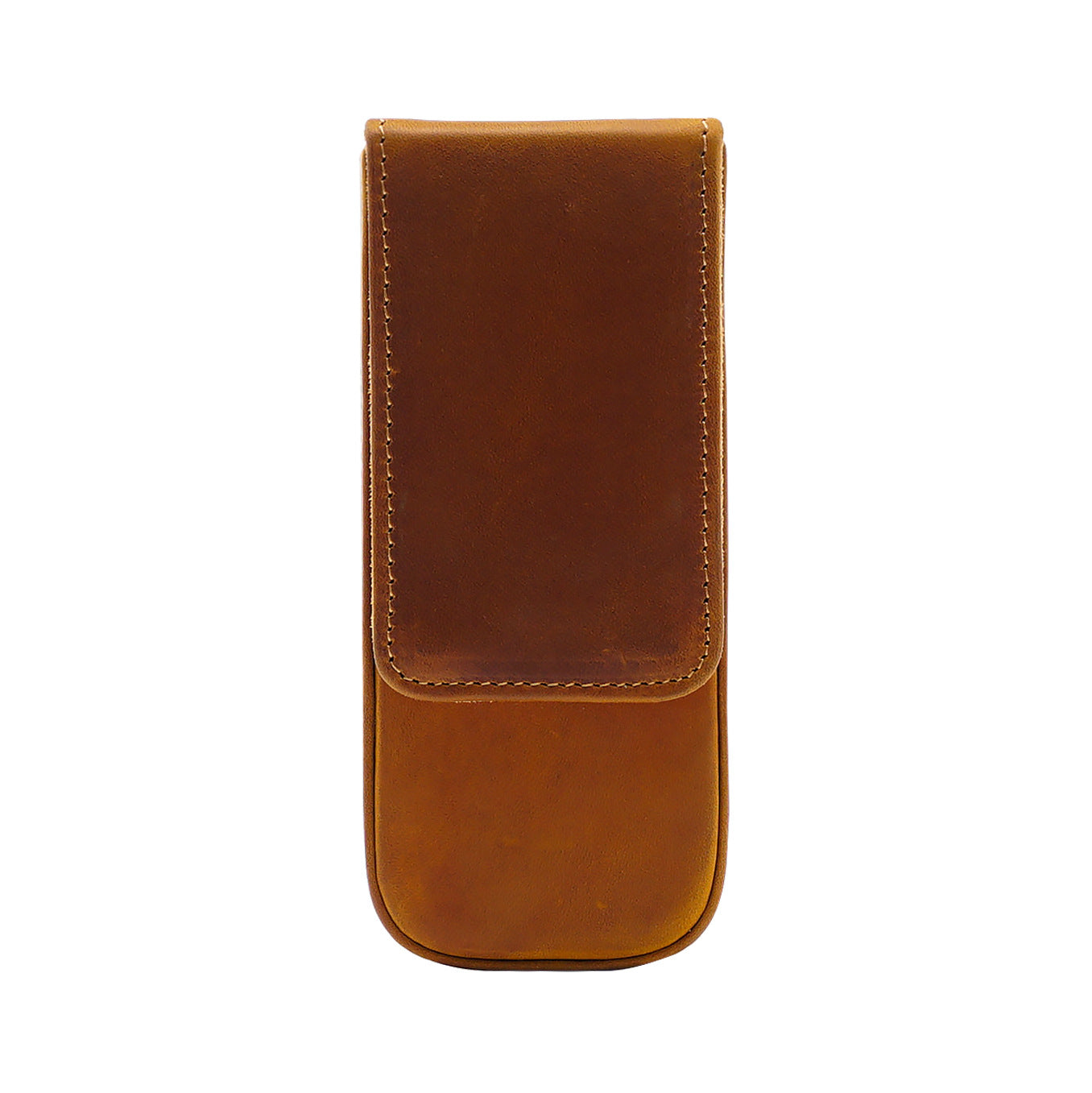 Vintage Leather Pen Case Storage with 3 Slots