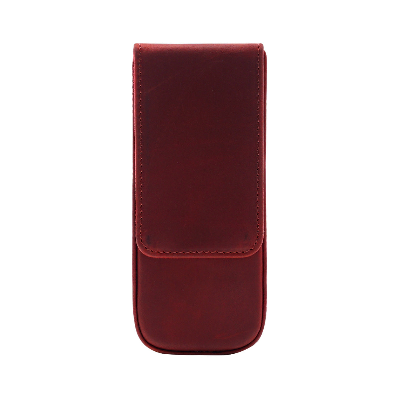 Vintage Leather Pen Case Storage with 3 Slots