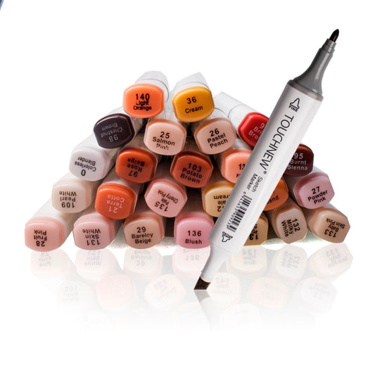 TOUCHNEW 36 Colors Skin Tone Art Alcohol Markers