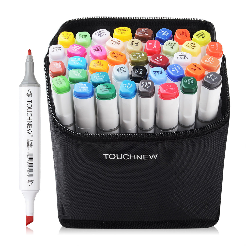 TOUCHNEW Sketch Markers 36 Color Animation Set for Adult Art Drawing Sketching - TTpen