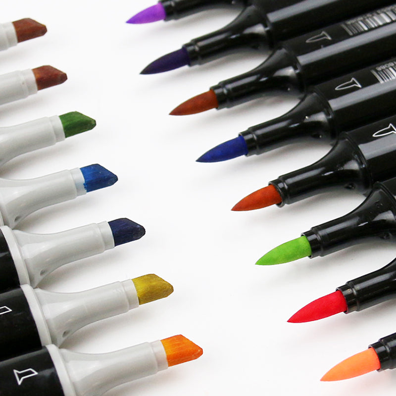 TOUCHNEW 40 Color Alcohol Twin Markers Brush Tip