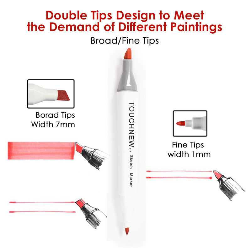 TOUCHNEW T7 30 Colors Artist Marker Set For Drawing Manga Animation