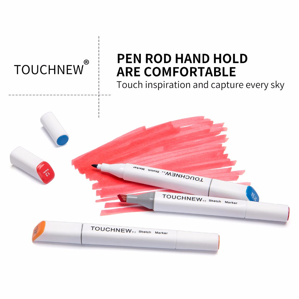 TOUCHNEW T7 80 Colors Alcohol Based Sketch Art Markers Manga Animation