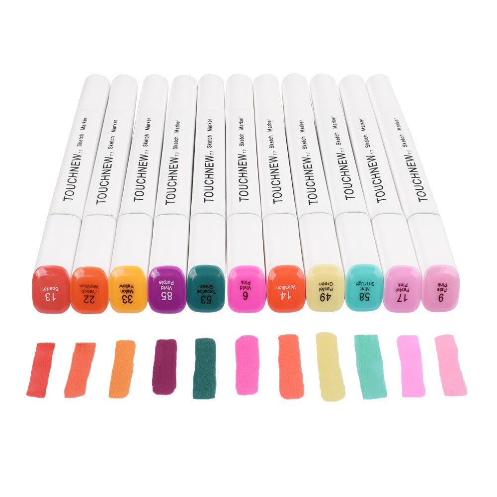 TOUCHNEW T7 Skin Tone Markers 24 Color Set for Portrait Illustration