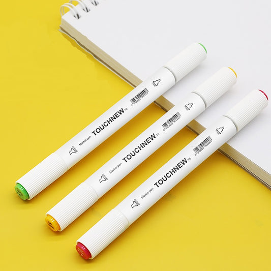TOUCHNEW T8 12 Color Markers Pens Alcohol Based for Art Drawing Kids Students