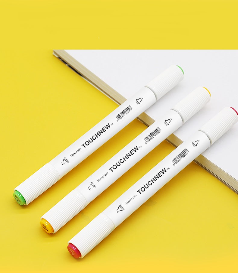 TOUCHNEW T8 12 Color Markers Pens Alcohol Based for Art Drawing Kids Students