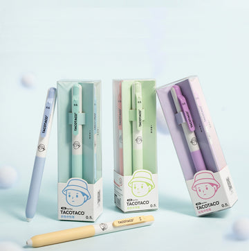 TACOTACO Retractable Colour Gel Pen Set – 12-Colour Pack | 0.5mm Click Gel Ink | Student Note-Taking, Journaling & Colour-Coded Study