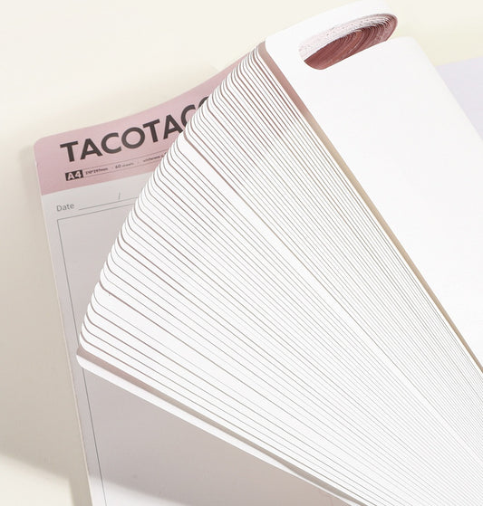 TACOTACO A4 Daily Planner & Idea Notebook | Desk Notepad with Pen Slot | 60 Sheets | 210×297mm | 2-Pack
