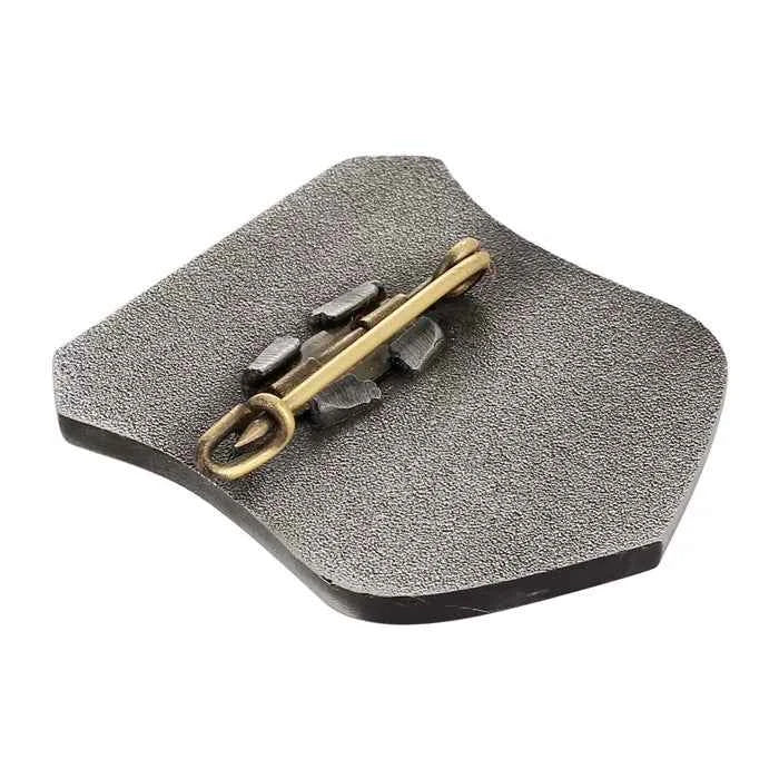 Iron Cross Helmet Badge Solid Copper Emblem Pin - 2 Pack