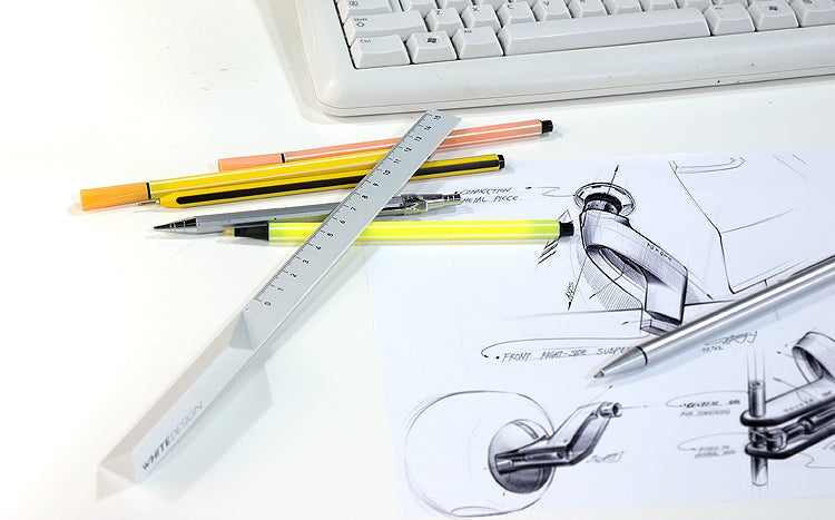 Aluminum Ruler 15cm - Premium Metal Office Stationery