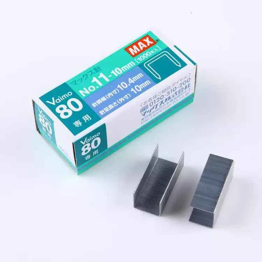MAX Vaimo 80 No.11-10mm Staples 2 Pack