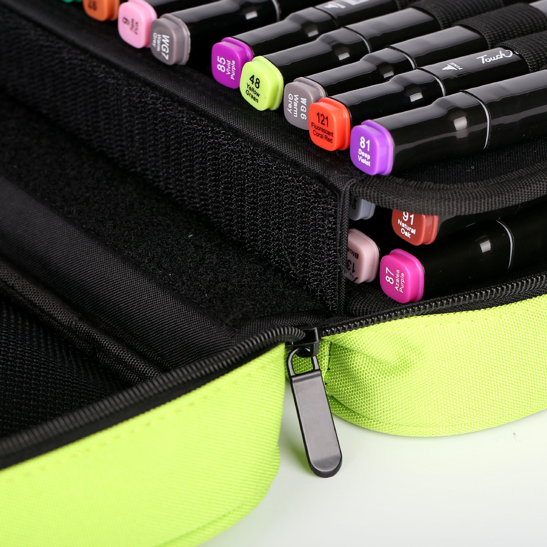 Markers Pen Case 40 Slots Holder with Carrying Handle