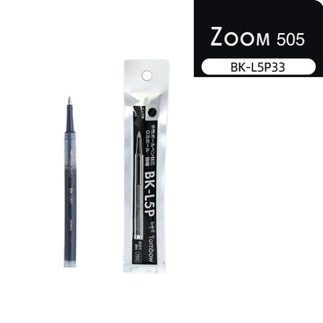 TOMBOW ZOOM 505-påfyll til penn, 0.5 mm | BK-L5P | svart eller rød blekk