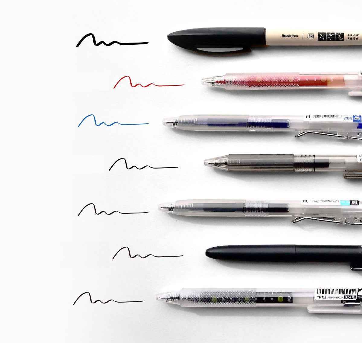 TOME 7-Piece Gel & Brush Pen Experience Set with Display Box