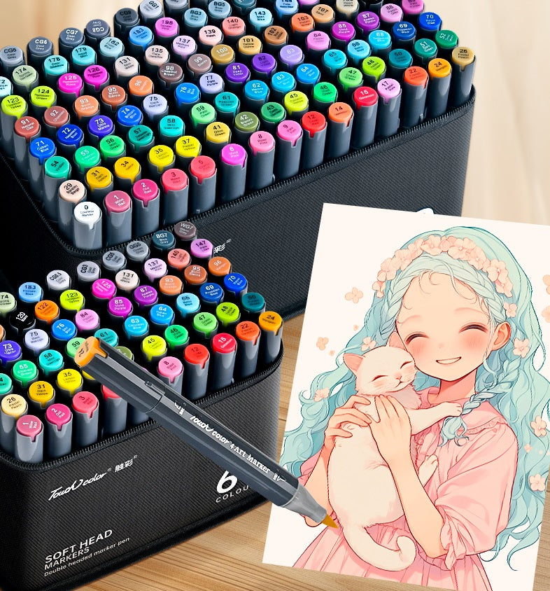 TOUCHCOLOR Alcohol Markers Brush Chisel Tip 24/36/48/60/80/120