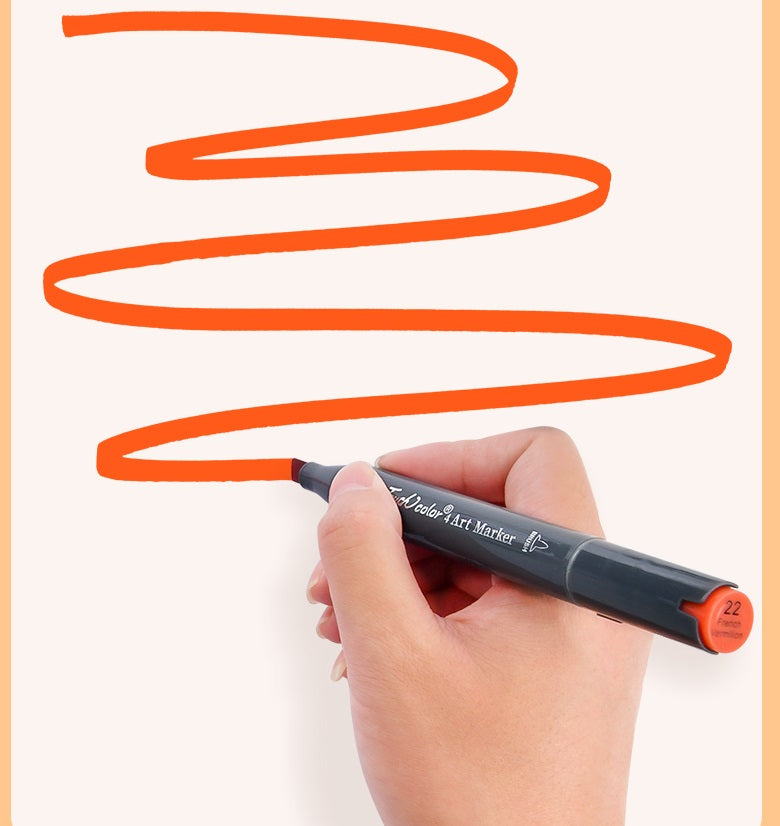 TOUCHCOLOR Alcohol Markers Brush Chisel Tip 24/36/48/60/80/120