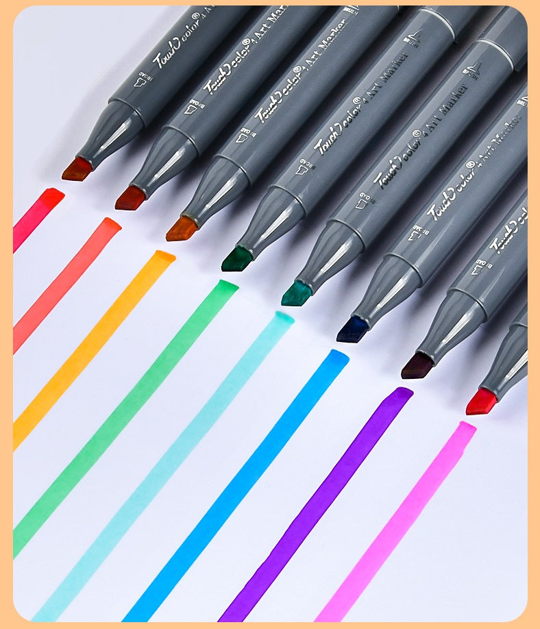 TOUCHCOLOR Alcohol Markers Brush Chisel Tip 24/36/48/60/80/120