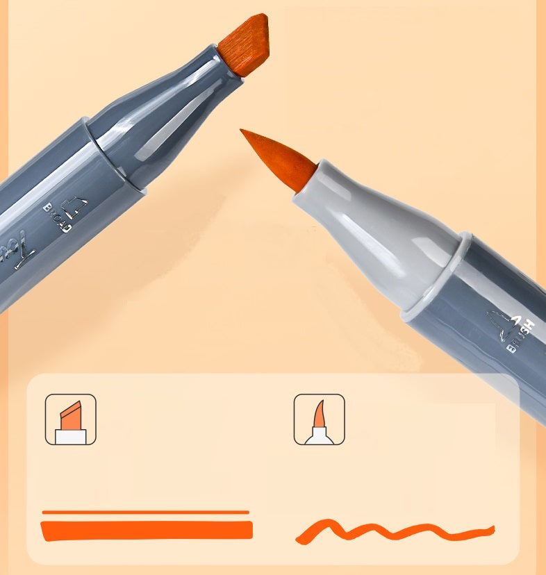 TOUCHCOLOR Alcohol Markers Brush Chisel Tip 24/36/48/60/80/120