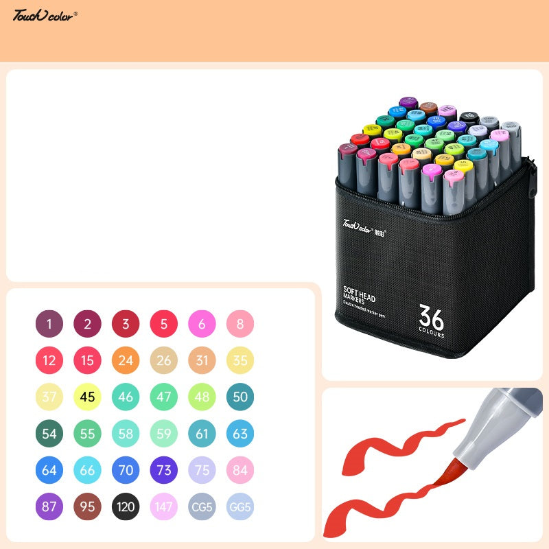 TOUCHCOLOR Alcohol Markers Brush Chisel Tip 24/36/48/60/80/120 36 Color
