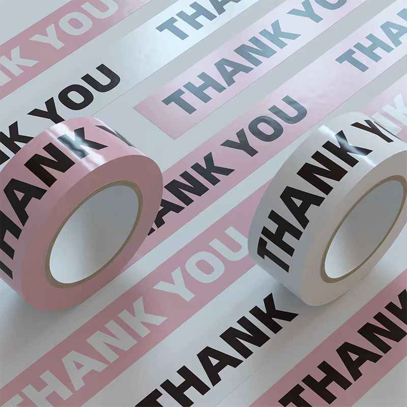 Thank You! Designer Decorative Packing Tape for Small Business 3 PACK