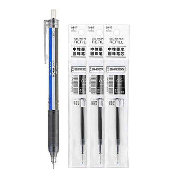 Tombow MONO Graph Lite Gel Ink Pen 0.5mm Black Ink with 3 Refills