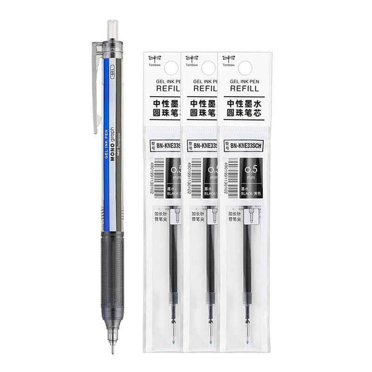 Tombow MONO Graph Lite Gel Ink Pen 0.5mm Black Ink with 3 Refills