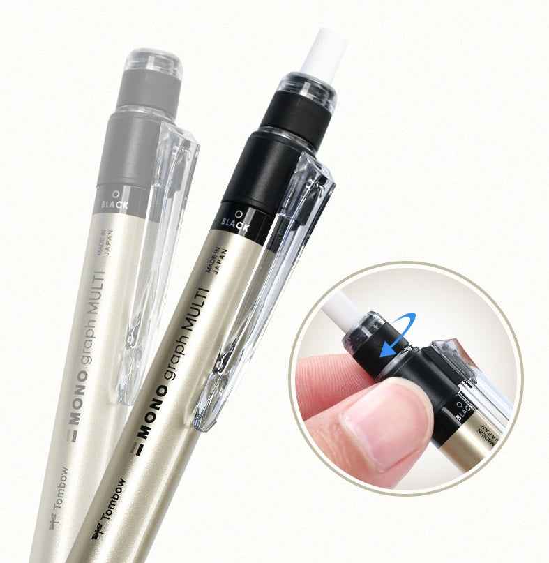 Tombow MONO Graph Multi 2 Color 0.5 mm Ballpoint Pen + 0.5 mm Pencil