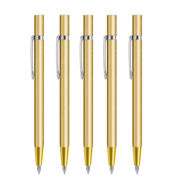 Tungsten Carbide Tip Scriber Marking Engraving Pen for Ceramics Glass 5 Pack