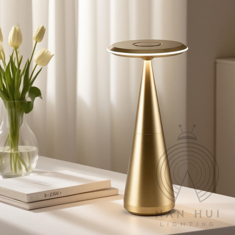UFO Rechargeable Table Lamp | Aluminum Alloy Cordless Desk Light