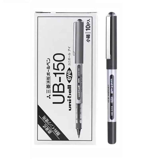 Uni-ball Eye UB-150 Rollerball Pen 10-Pack 0.5mm Pigment Ink Black