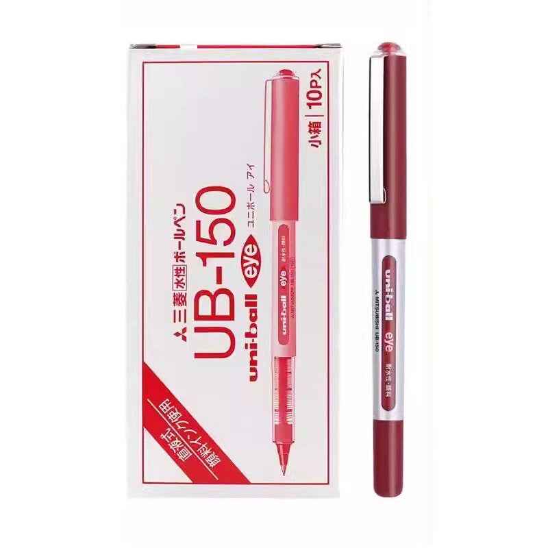 Uni-ball Eye UB-150 Rollerball Pen 10-Pack 0.5mm Pigment Ink Red