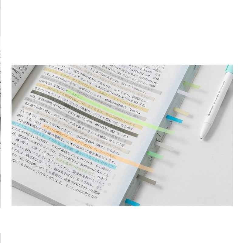 Extra Long Ultra-Thin Semi-Transparent PET Sticky Notes – 140×5 mm