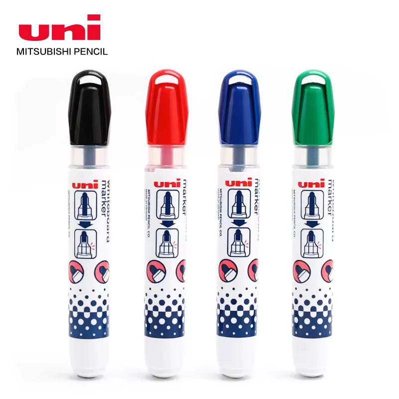 Uni Inkview Whiteboard Marker Pen PWB-202 4 Pack
