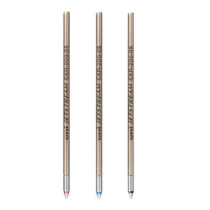 Uni SXR-200-05 Jetstream Ballpoint Multi Pen Refill - 0.5mm - 3 Pack