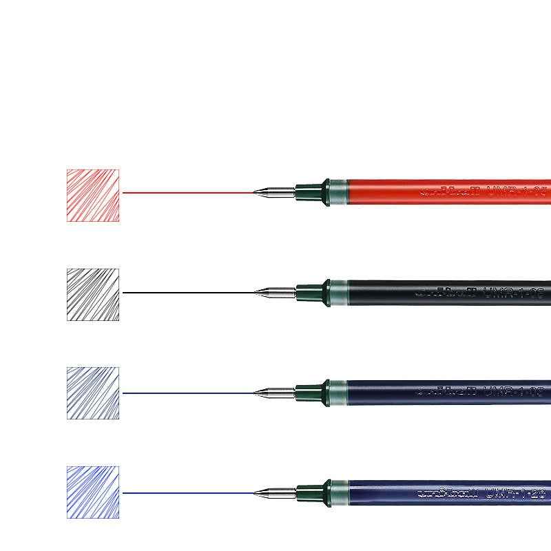 Uni-ball Signo UMR-1 Gel Pen Refill - 0.38mm - Black/Red/Blue - 12 Pack