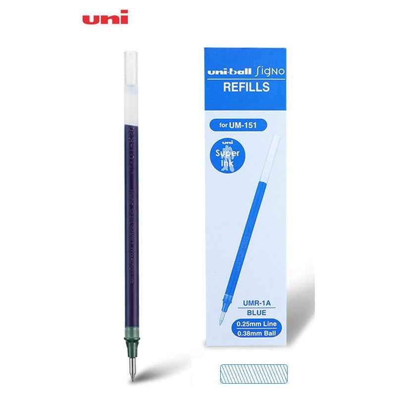 Uni-ball Signo UMR-1 Gel Pen Refill - 0.38mm - Black/Red/Blue - 12 Pack