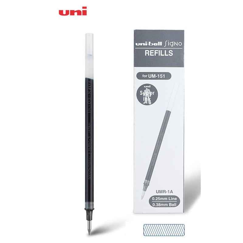 Uni-ball Signo UMR-1 Gel Pen Refill - 0.38mm - Black/Red/Blue - 12 Pack