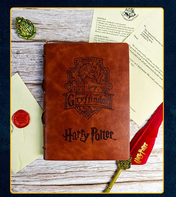 Vintage Harry Potter inspiriertes Notizbuch – PU Leder A5
