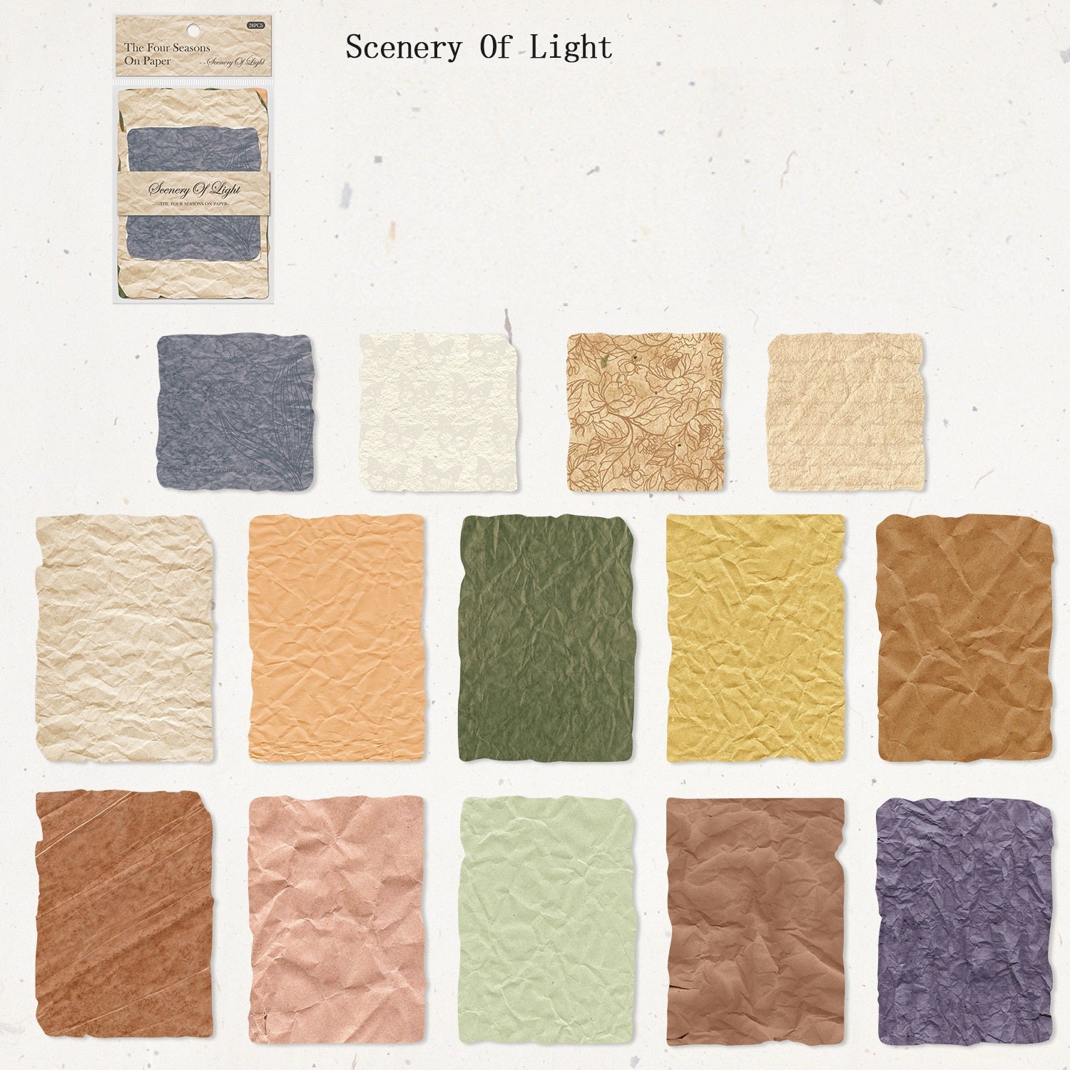 Vintage Seasonal Scrapbook Paper Set – 112 Sheets for Journaling