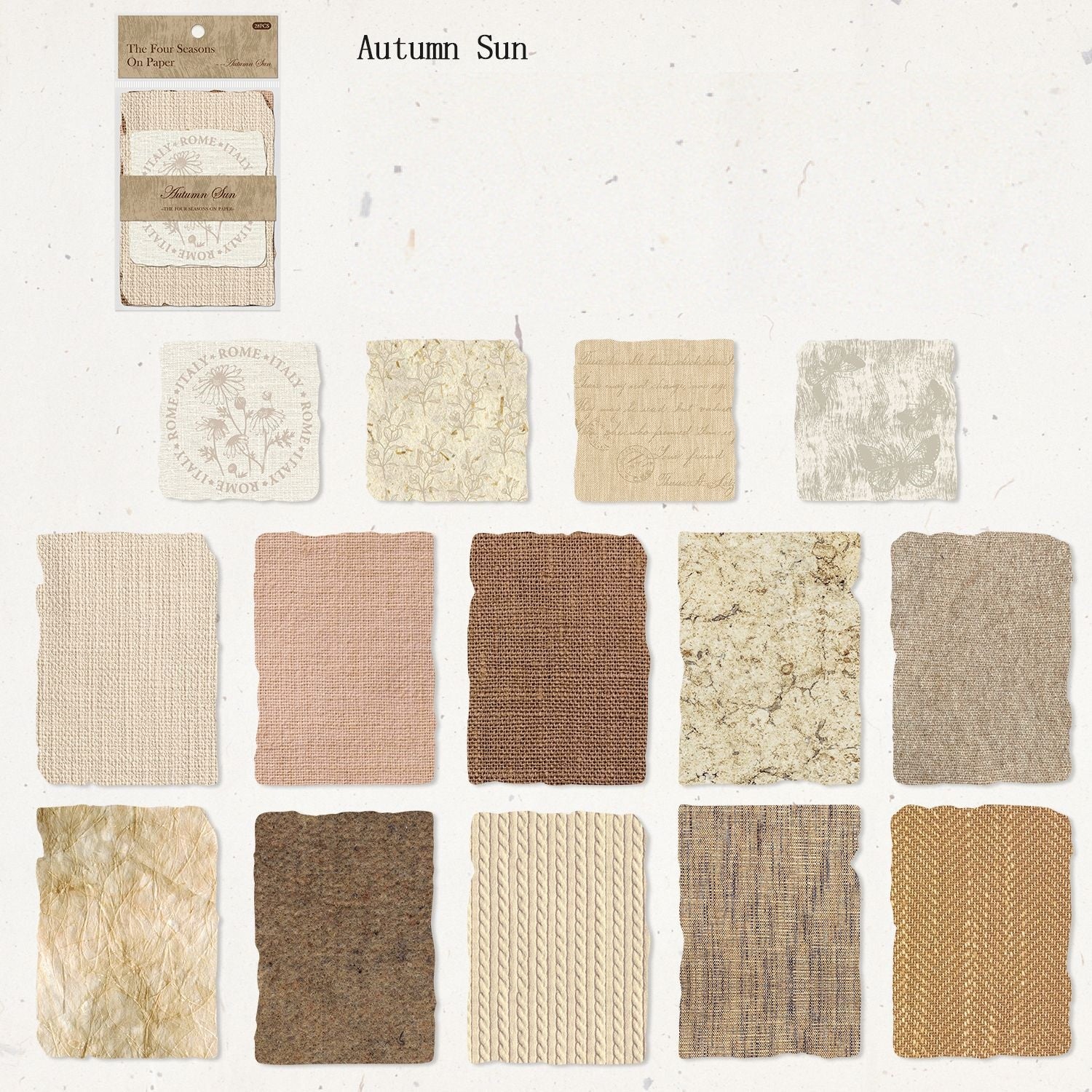Vintage Seasonal Scrapbook Paper Set – 112 Sheets for Journaling