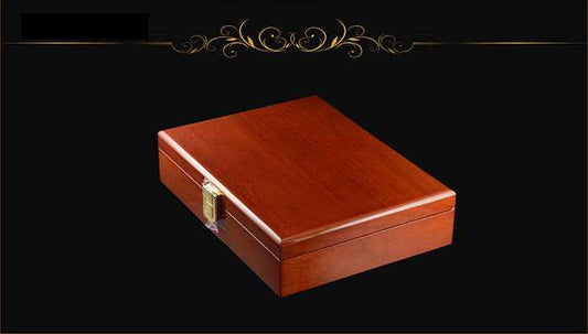 24x18x5.5cm Wooden Cufflink Display Box Piano Lacquer Finish