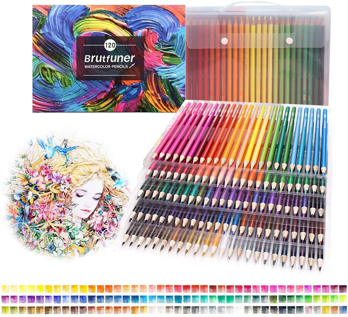 BRUTFUNER 120 Professional Watercolor Artist Pencils Set - TTpen