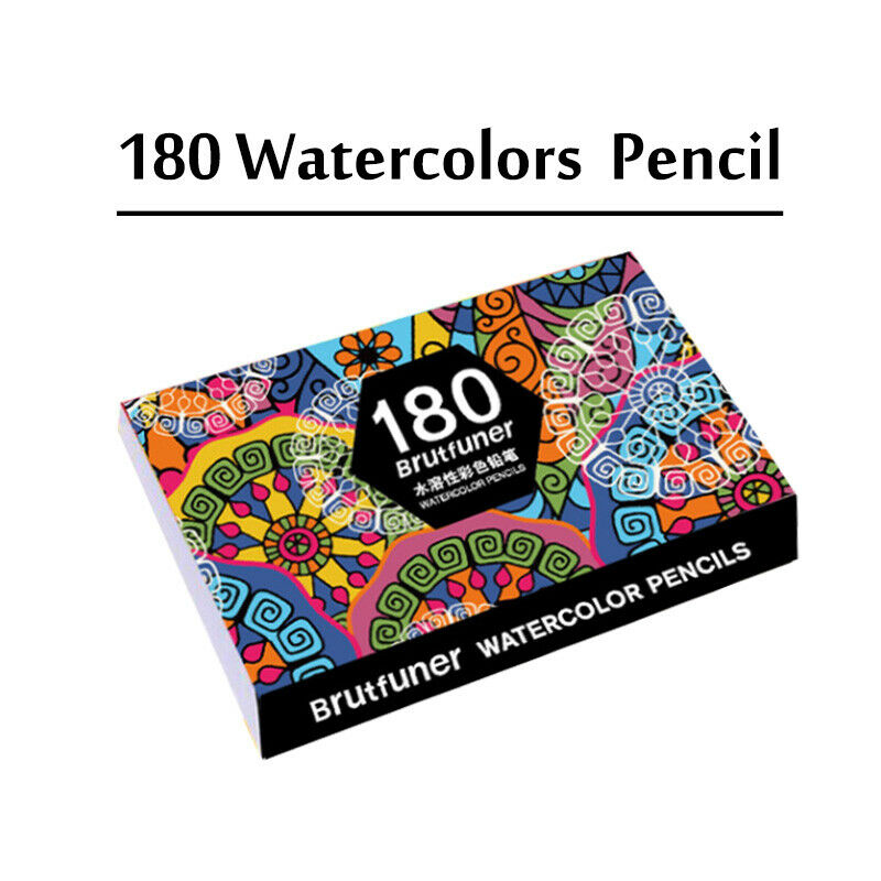 BRUTFUNER 180 Colors Watercolour Pencils Set for Drawing Sketching Shading Coloring