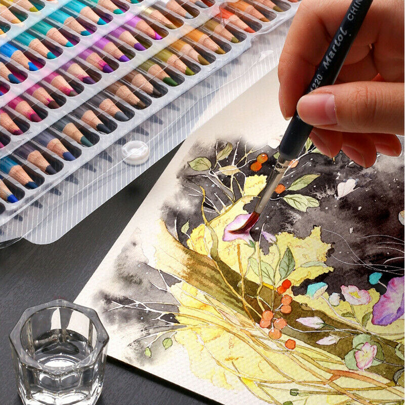 BRUTFUNER 180 Colors Watercolour Pencils Set for Drawing Sketching Shading Coloring