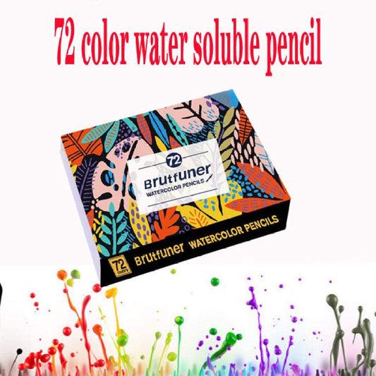 BRUTFUNER 72 Professional Watercolor Soluble Pencils Art Drawing Set