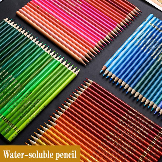 BRUTFUNER 48 Watercolor Pencil Set Pre-sharpened for Artist Student Kids