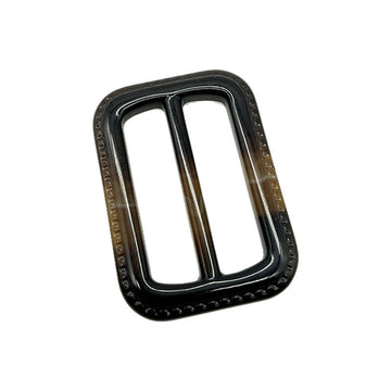 40-mm resin D-ring buckles, black with brown accents