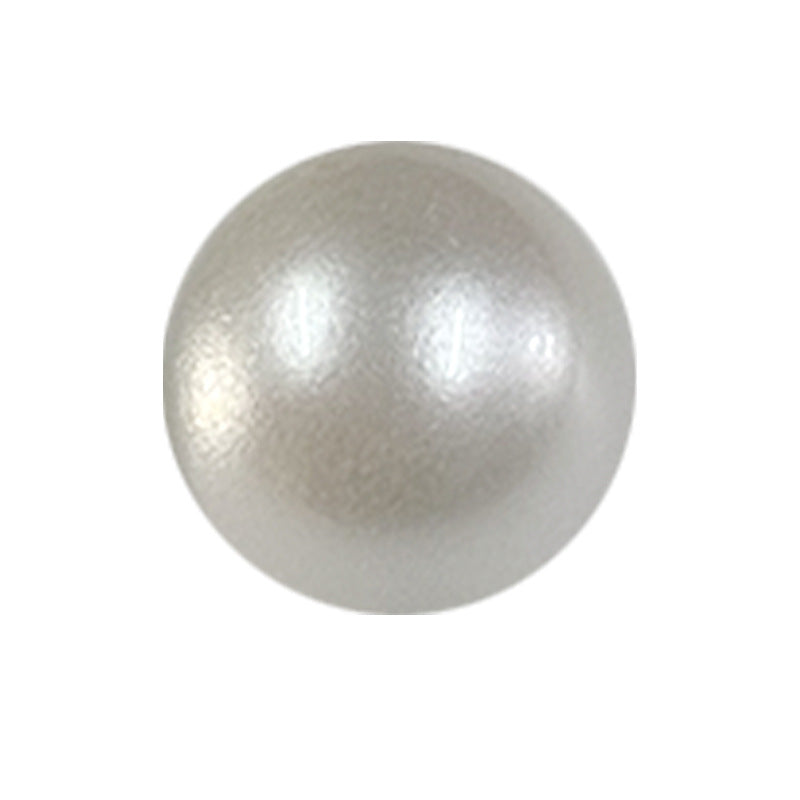 11.5mm white pearl button with silver metal base shank