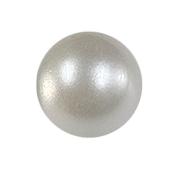 11.5mm white pearl button with silver metal base shank